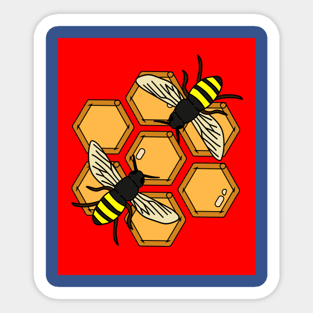 Sweet Honey Bees Beekeeper Beekeeper Sticker by flofin